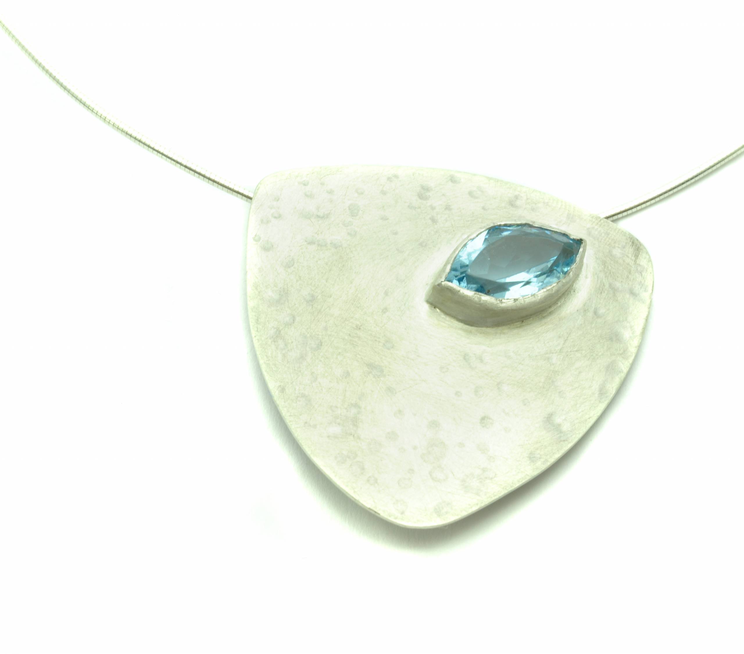 Topaz Triangle Pendant