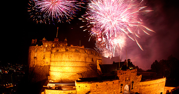 Fireworks At Edinburgh Castle Courtesy Of Historic Scotland