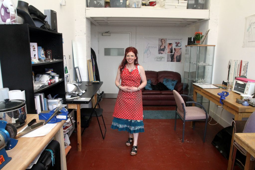 Genna In Her Work Shop At WASP Studio